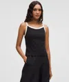Lululemon Organic Cotton High-neck Ringer Tank Top