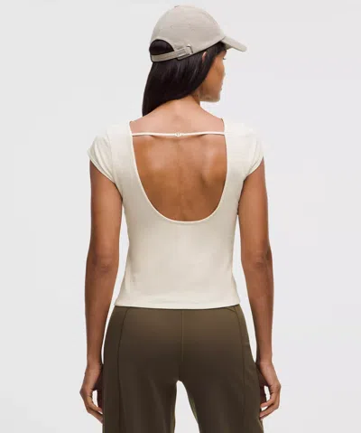 Lululemon Organic Cotton Open-back T-shirt