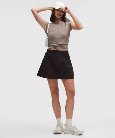 Lululemon Organic Cotton Open-back T-shirt In Brown