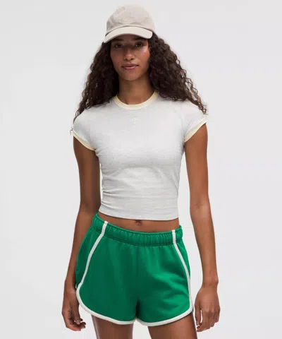 Lululemon Organic Cotton Ringer Baby Tee