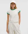 Lululemon Organic Cotton Ringer Baby Tee