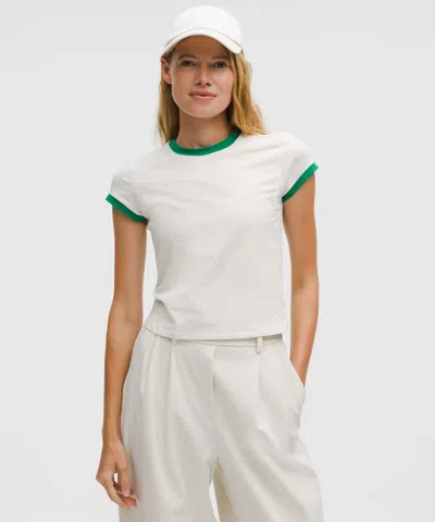 Lululemon Organic Cotton Ringer Baby Tee