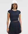 Lululemon Organic Cotton Ringer Baby Tee