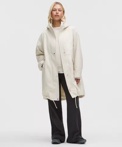 Lululemon Oversized Cocoon Rain Coat In Neutral