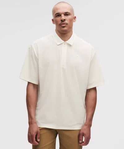 Lululemon Oversized Golf Polo Shirt In White