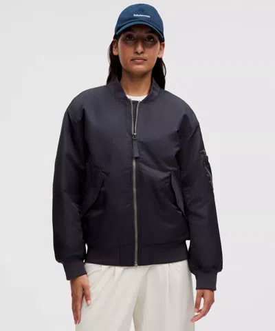 Lululemon Oversized Insulated Flight Jacket In Black