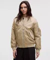 Lululemon Oversized Insulated Flight Jacket In Brown