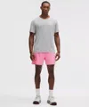 Lululemon Pace Breaker Lined Short 5" In Blue