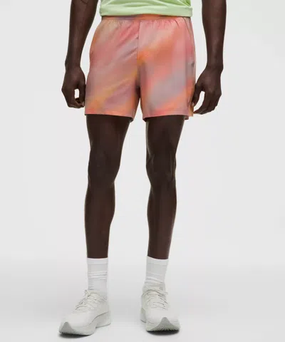 Lululemon Pace Breaker Lined Short 5" In Pink