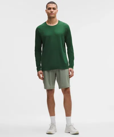 Lululemon Pace Breaker Lined Short 9" In Green