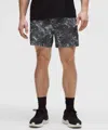 Lululemon Pace Breaker Lined Short 5" In Gray