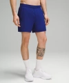Lululemon Pace Breaker Lined Shorts 5" In Blue