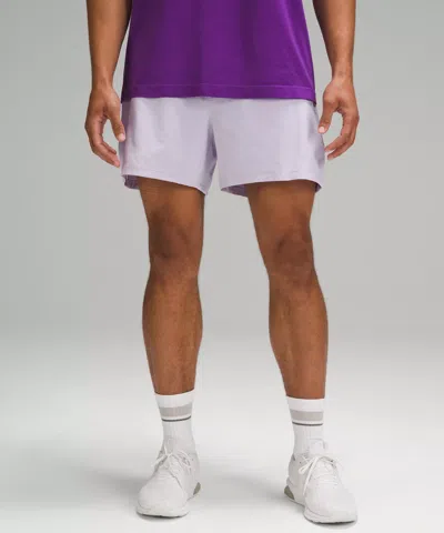 Lululemon Pace Breaker Lined Shorts 5" In Purple