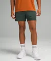 Lululemon Pace Breaker Lined Shorts 5" In Green