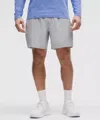 Lululemon Pace Breaker Lined Shorts 7" In Gray