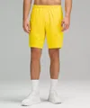 Lululemon Pace Breaker Lined Shorts 9" In Yellow
