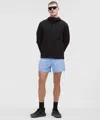 Lululemon Pace Breaker Linerless Short 5" In Blue