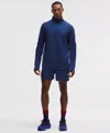 Lululemon Pace Breaker Linerless Short 5" In Blue