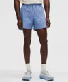 Lululemon Pace Breaker Linerless Short 5" In Blue