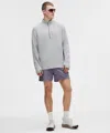 Lululemon Pace Breaker Linerless Short 5" In Gray