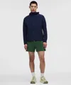 Lululemon Pace Breaker Linerless Short 5" In Green