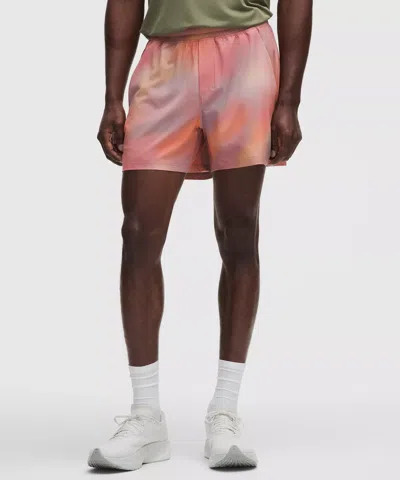 Lululemon Pace Breaker Linerless Short 5" In Pink