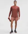 Lululemon Pace Breaker Linerless Short 5" In Pink