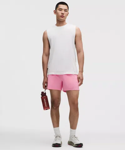 Lululemon Pace Breaker Linerless Short 5" In Pink