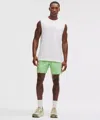 Lululemon Pace Breaker Linerless Short 7" In Green