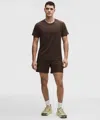 Lululemon Pace Breaker Linerless Short 7" In Brown
