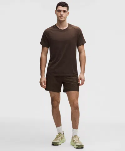 Lululemon Pace Breaker Linerless Short 7" In Brown