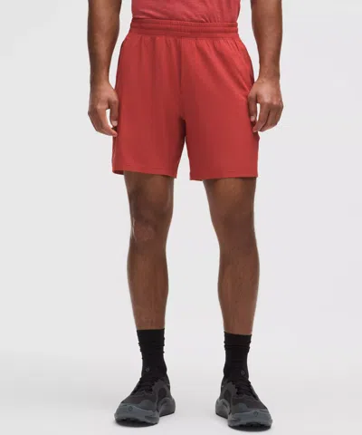 Lululemon Pace Breaker Linerless Short 7" In Red