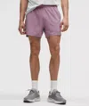 Lululemon Pace Breaker Linerless Short 5" In Purple