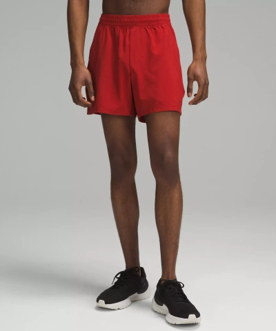 Lululemon Pace Breaker Linerless Shorts 5" In Red