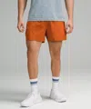Lululemon Pace Breaker Linerless Shorts 5" In Orange