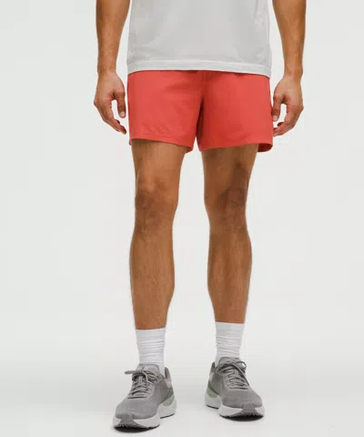 Lululemon Pace Breaker Linerless Shorts 5" In Red