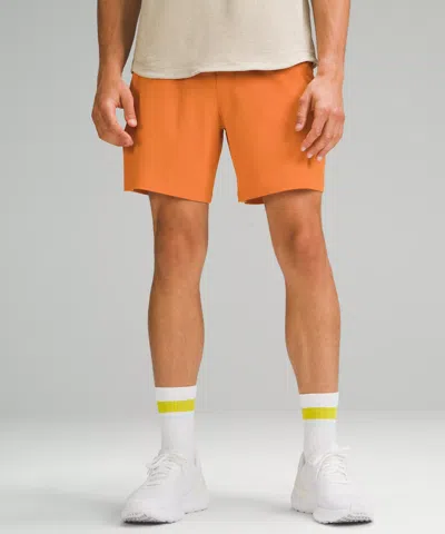 Lululemon Pace Breaker Linerless Shorts 7" In Orange