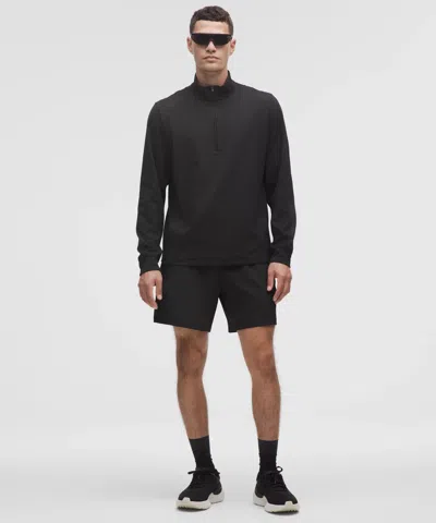 Lululemon Pace Breaker Reflective Linerless Knit Short 7" In Black