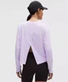 Lululemon Pace Crush Cross-back Uv-protective Graphic Long-sleeve Shirt