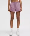 Lululemon Pace Rival High-rise Short 3" In Purple