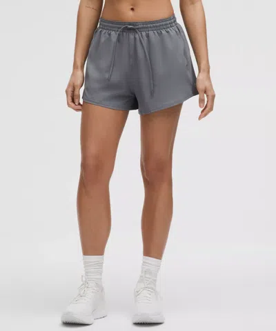 Lululemon Pace Rival High-rise Short 3" In Gray