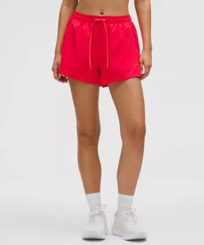 Lululemon Pace Rival High-rise Shorts 3" In Red