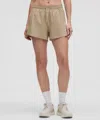 Lululemon Pace Rival High-rise Shorts 3" In Neutral