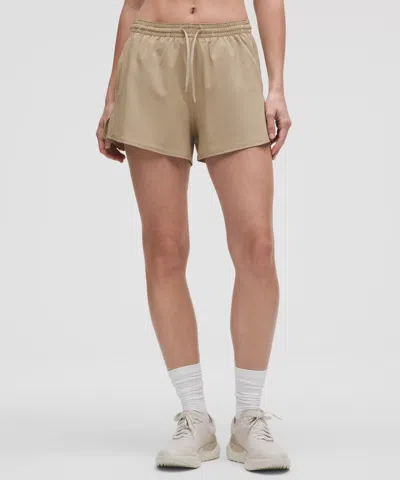 Lululemon Pace Rival High-rise Shorts 3" In Neutral