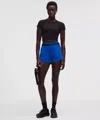 Lululemon Pace Rival High-rise Short 3" In Blue