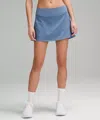 Lululemon Pace Rival Mid-rise Skirt Long In Blue