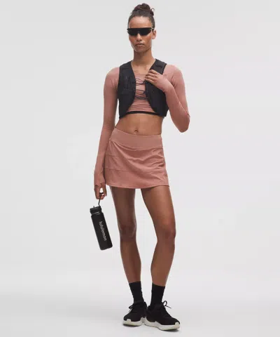 Lululemon Pace Rival Mid-rise Skirt In Pink