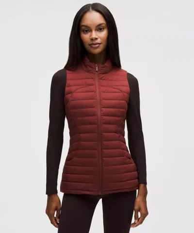 Lululemon Pack It Down Vest In Burgundy