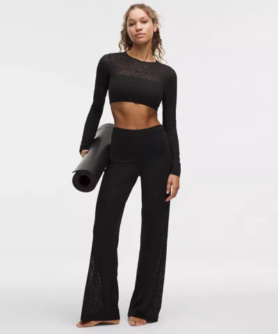 Lululemon Paisley Lace Jacquard High-rise Flared Pant