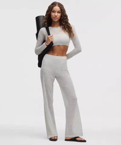 Lululemon Paisley Lace Jacquard High-rise Flared Pant